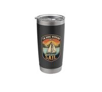 I’m Done Working Time to Sail Sailing Boat Ocean Skipper Stainless Steel Insulated Tumbler