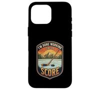 I’m Done Working Time To Score Ice Hockey Player Athlete Case for iPhone 16 Pro Max
