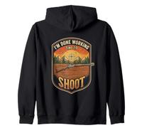 I’m Done Working Time To Shoot Shooting Range Marksman Zip Hoodie