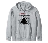 I´m Drummer Queen for Percussionists & Drummers Zip Hoodie