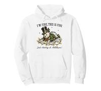 I’m Fine This Is Fine Just Having a Meltdown Snowman Xmas Pullover Hoodie