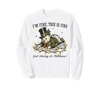 I’m Fine This Is Fine Just Having a Meltdown Snowman Xmas Sweatshirt