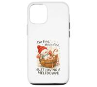 I’m Fine This Is Fine Snowman Just Having A Meltdown Case for iPhone 12/12 Pro
