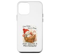 I’m Fine This Is Fine Snowman Just Having A Meltdown Case for iPhone 12 mini