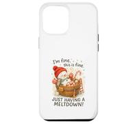 I’m Fine This Is Fine Snowman Just Having A Meltdown Case for iPhone 12 Pro Max