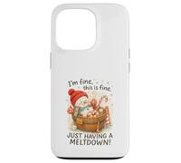 I’m Fine This Is Fine Snowman Just Having A Meltdown Case for iPhone 13 Pro
