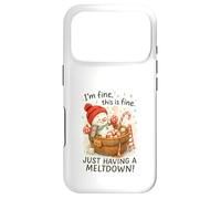 I’m Fine This Is Fine Snowman Just Having A Meltdown Case for iPhone 17 Pro