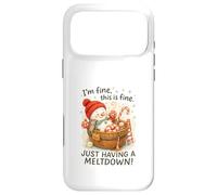 I’m Fine This Is Fine Snowman Just Having A Meltdown Case for iPhone 17 Pro Max