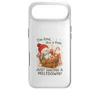 I’m Fine This Is Fine Snowman Just Having A Meltdown Case for iPhone Air