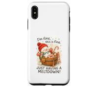 I’m Fine This Is Fine Snowman Just Having A Meltdown Case for iPhone XS Max