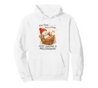 I’m Fine This Is Fine Snowman Just Having A Meltdown Pullover Hoodie