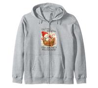 I’m Fine This Is Fine Snowman Just Having A Meltdown Zip Hoodie