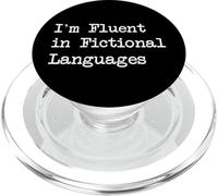 I’m Fluent In Fictional Languages Funny Reader Quotes PopSockets PopGrip for MagSafe