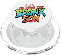 I’m From the Bronx, Son - NYC Street Pride Graphic Tee PopSockets PopGrip for MagSafe