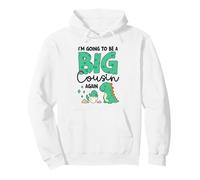 I’m Going to Be a Big Cousin Again Dinosaur Baby Reveal Pullover Hoodie