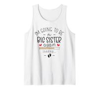 I’m Going to Be a Big Sister Again 3rd Baby Announcement Tank Top