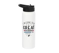 I’m Going to Be a Great Grandpa Est 2027 New Great Grandpa Stainless Steel Insulated Water Bottle