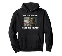 I’m His Voice He Is My Heart Autism Pullover Hoodie