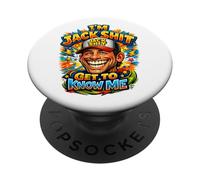 I’m Jack Shit Get to Know Me Funny Graphic Design PopSockets Adhesive PopGrip