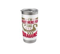 I´m just here for the Dragons Design Stainless Steel Insulated Tumbler