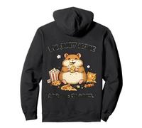 I’m Just Here for the Snacks Funny Hamster Cute Lazy Mood Pullover Hoodie