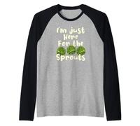 I’m Just Here For The Sprouts Brussel Sprout Raglan Baseball Tee