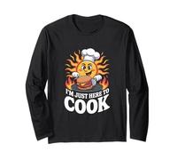 I’m Just Here to Cook Sunburn Long Sleeve T-Shirt