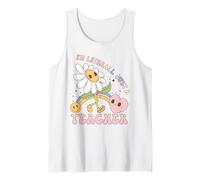 I’m Literally Just a Teacher Groovy Teacher Back to School Tank Top