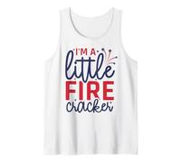I’m Little Firecracker USA Flag 4th of July Independence Day Tank Top