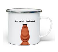 I’m Mildly Irritated Enamel Mug | Marcus The Worm VRChat Meme Mug | 9oz Camping Cup | Funny TikTok Style Gift