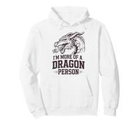 I’m More of a Dragon Person Gothic Fantasy Design Pullover Hoodie