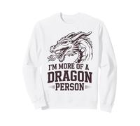 I’m More of a Dragon Person Gothic Fantasy Design Sweatshirt