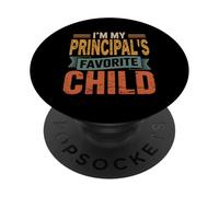 I’m My Principal's Favorite Child Retro Humor Quote PopSockets Adhesive PopGrip