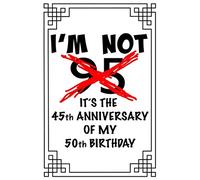 I’m not 95 It’s the 45th anniversary of my 50th birthday: A funny, witty, awesome 95th birthday gifts for women and men book. This 120 page lined ... make that special person in your life happy.