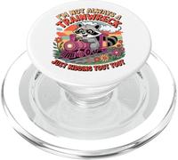 I’m Not Always a Trainwreck Just Kidding Toot Toot Raccoon PopSockets PopGrip for MagSafe