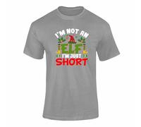 I’m Not an Elf, I’m Just Short” Christmas T-Shirt - Funny Holiday Tee for Adults and Kids, Festive Graphic Top Style 1