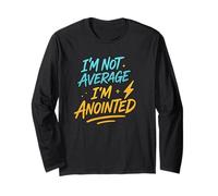 I’m Not Average I’m Anointed, Bold Christian Youth Apparel Long Sleeve T-Shirt
