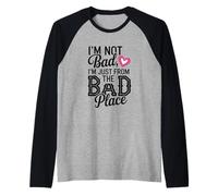 I’m Not Bad, I’m Just from The Bad Place Illustration Raglan Baseball Tee