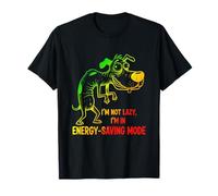I’m Not Lazy I’m in Energy Saving Mode Funny Rainbow Pet Car T-Shirt