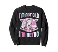 I’m Not Old I’m Retro Frog Funny Vintage Dad Mom Aunt Uncle Sweatshirt