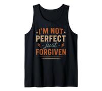 I’m Not Perfect Just Forgiven - Vintage Christian Quote Tank Top