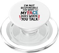 I’m Not Responsible For What My Face Does Illustration PopSockets PopGrip for MagSafe