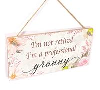 I’m not Retired I’m a Professional Granny - Beautiful Little Gift Gift Plaque from Grandchildren Retirement Gift