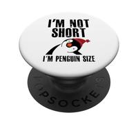 I’m Not Short Penguin Size Funny Cute Penguinjoke PopSockets Adhesive PopGrip