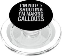 I’m Not Shouting I’m Making Callouts Funny Video Gamer PopSockets PopGrip for MagSafe
