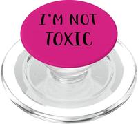 I’m Not Toxic Funny Idea White Lie Party PopSockets PopGrip for MagSafe