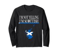 I’m Not Yelling I’m Scottish - Funny Scotland Humor Holiday Long Sleeve T-Shirt