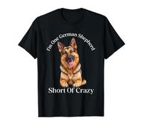 I ‘m One German Shepheard Short of Crazy Dog Owner Design Value Graphic T-Shirt