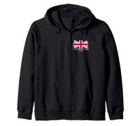 I’m Only Polite Because Of Tea Funny British Tea Humor Zip Hoodie