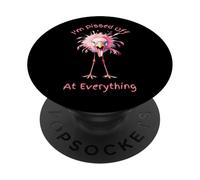 I’m Pissed Off At Everything Funny Angry Flamingo PopSockets Adhesive PopGrip